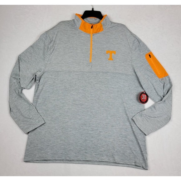 Tennessee Volunteers 1/4 Zip Pullover Mens XXL Colosseum NWOT UT VOLS Zip Pocket - Picture 1 of 10